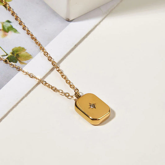 Geometric Biscuit Necklace